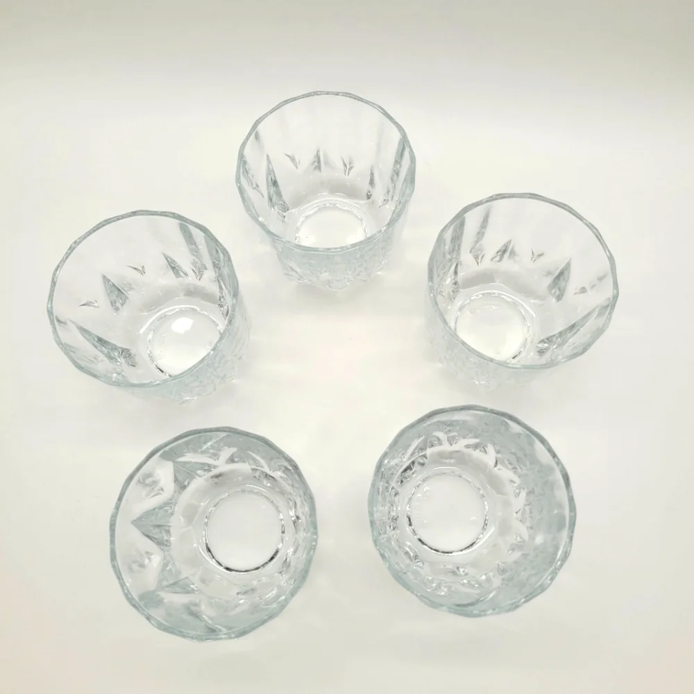 Pasabahce Vertical Ridges Old Fashioned Rocks Glasses x5​​​